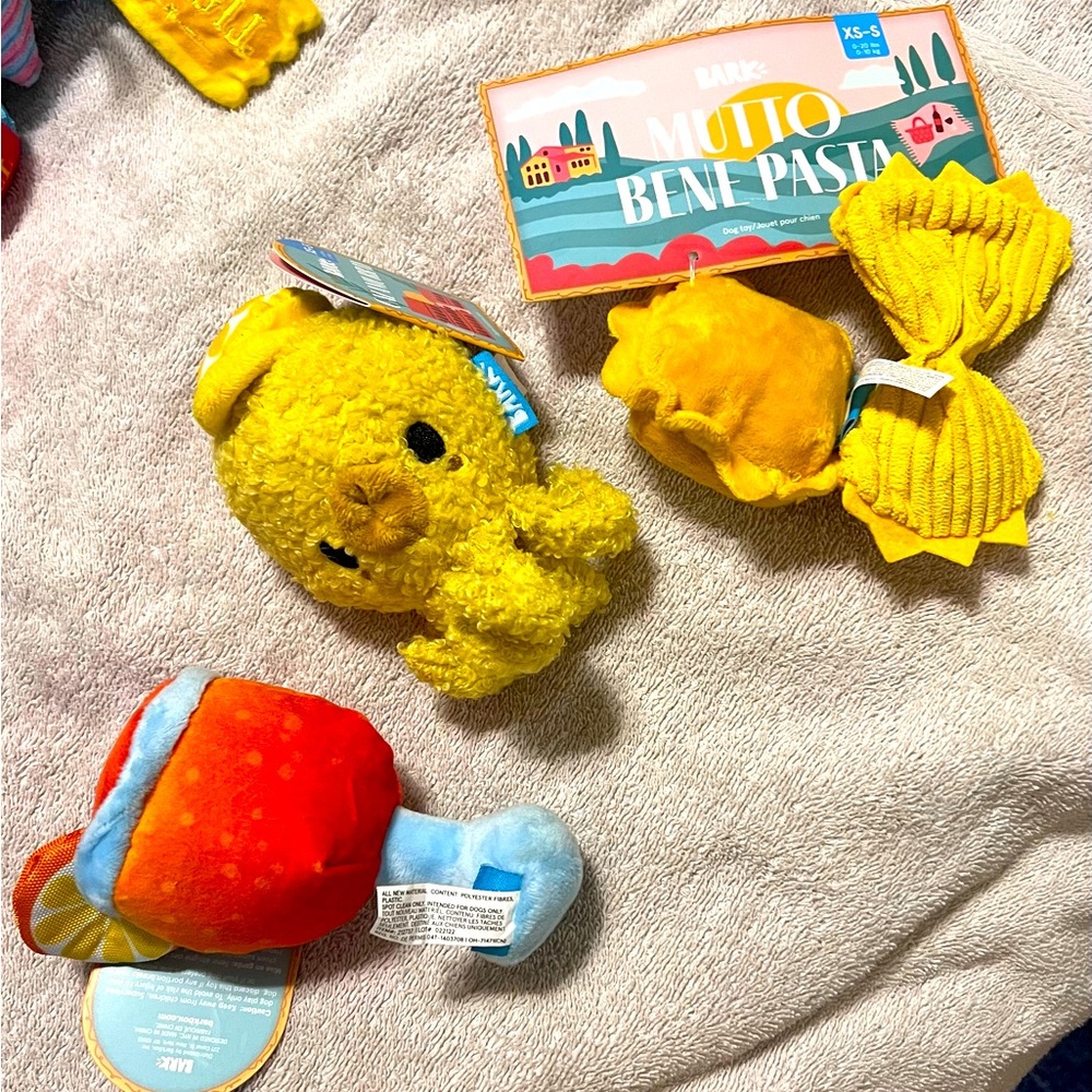 Bark box stuffed toys